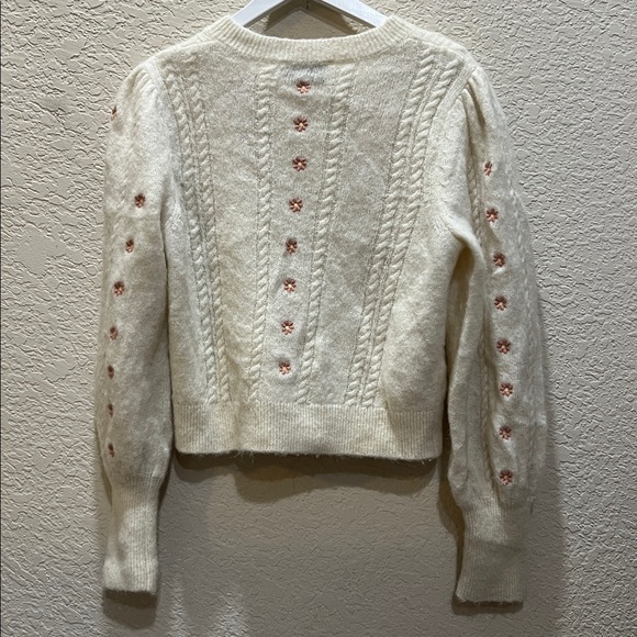 & Other Stories cardigan with embroidered flowers - Picture 4 of 5